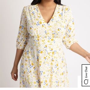 Eloquii Floral Dress Size 18